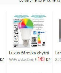 Luxus žárovka chytrá