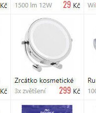 Zrcátko kosmetické