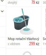 Mop rotační třásňový