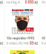 Respirátor FFP2 NR