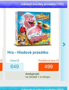 Hra - Hladové prasátko