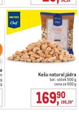Kešu natural jádra