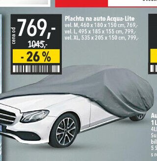 Plachta na auto Acqua-Lite