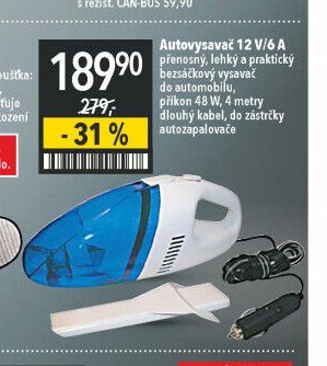 Autovysavač 12 V/6 A