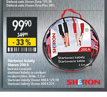 Startovací kabely Sheron 200 A
