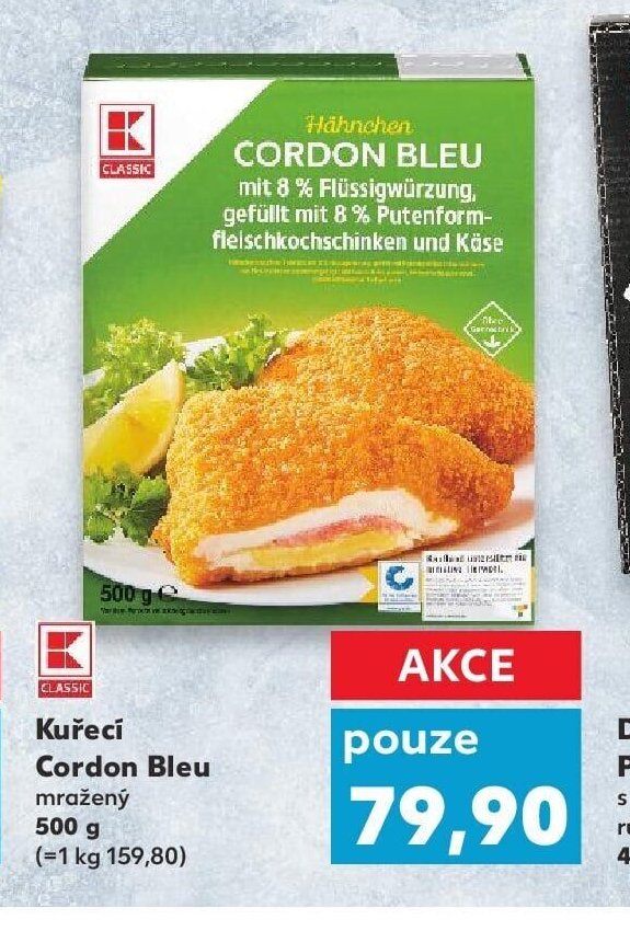 Kuřecí Cordon Bleu mražený 500 g