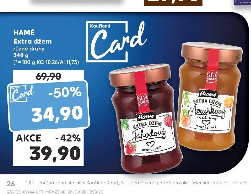 HAMÉ Extra džem různé druhy 340 g