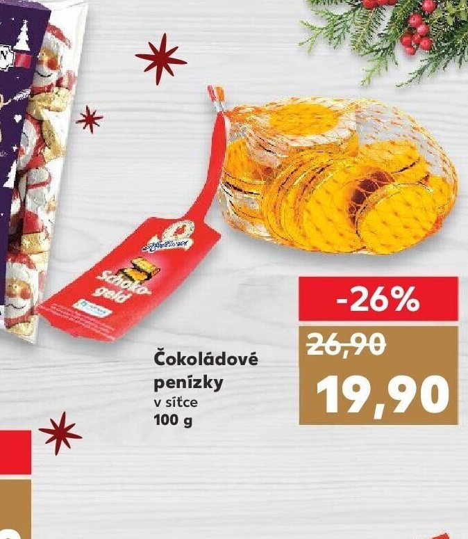 Čokoládové penízky