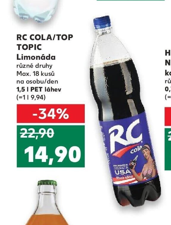 RC COLA/TOP TOPIC Limonáda