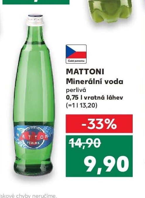 MATTONI Minerální voda