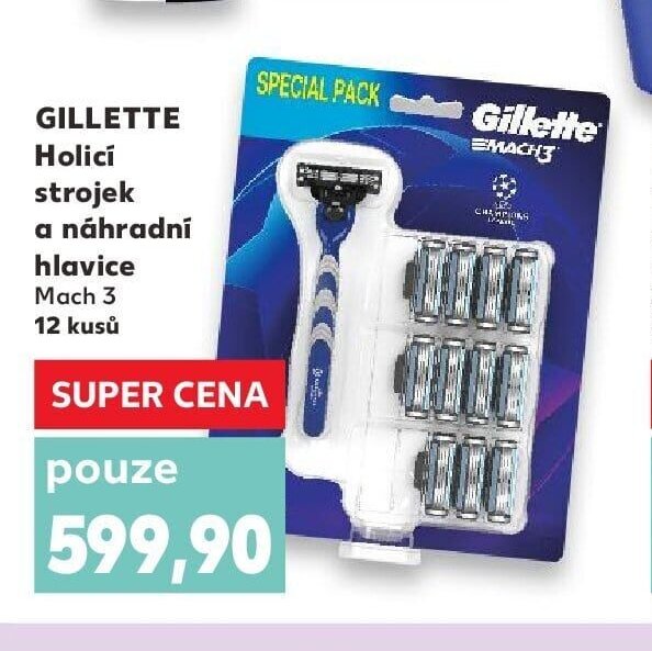 Gillette Holicí strojek a náhradní hlavice