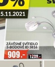 Závěsné svítidlo 3-bodové ID 3816