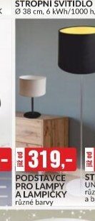 Podstavce pro lampy a lampičky