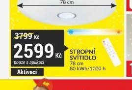 Stropní svítidlo 78 cm