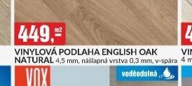 VINYLOVÁ PODLAHA ENGLISH OAK NATURAL