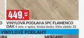 VINYLOVÁ PODLAHA SPC FLAMENCO OAK