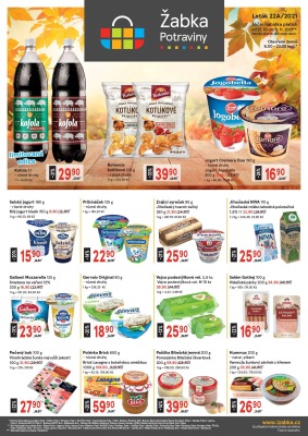 akční leták Žabka 1.11.2021-9.11.2021