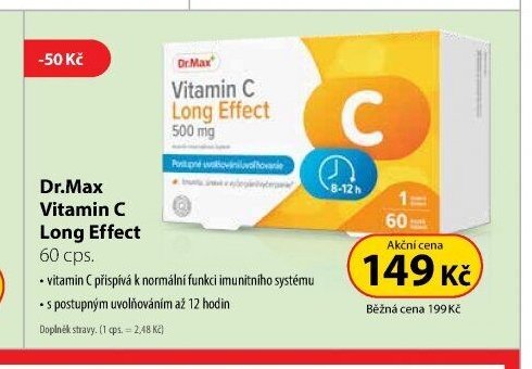 Dr.Max Vitamin C Long Effect 60 cps.
