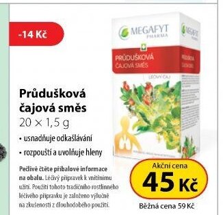 Průdušková čajová směs 20 x 1,5 g
