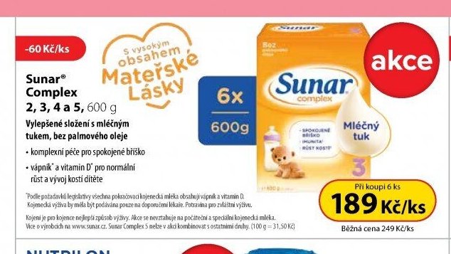 Sunar Complex 2, 3, 4 a 5, 600 g
