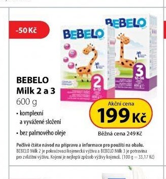 BEBELO Milk 2 a 3 600 g