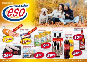 akční leták ESO MARKET 3.11.2021-14.11.2021