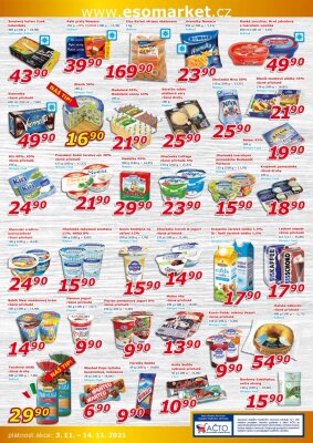 akční leták ESO MARKET 3.11.2021-14.11.2021