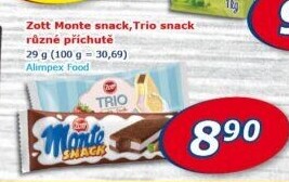 Dezert mléčný Monte Snack Zott