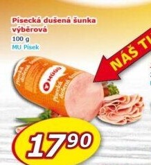 Šunka dušená písecká výběrová Maso uzeniny Písek