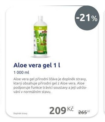 Aloe vera gel 1 l
