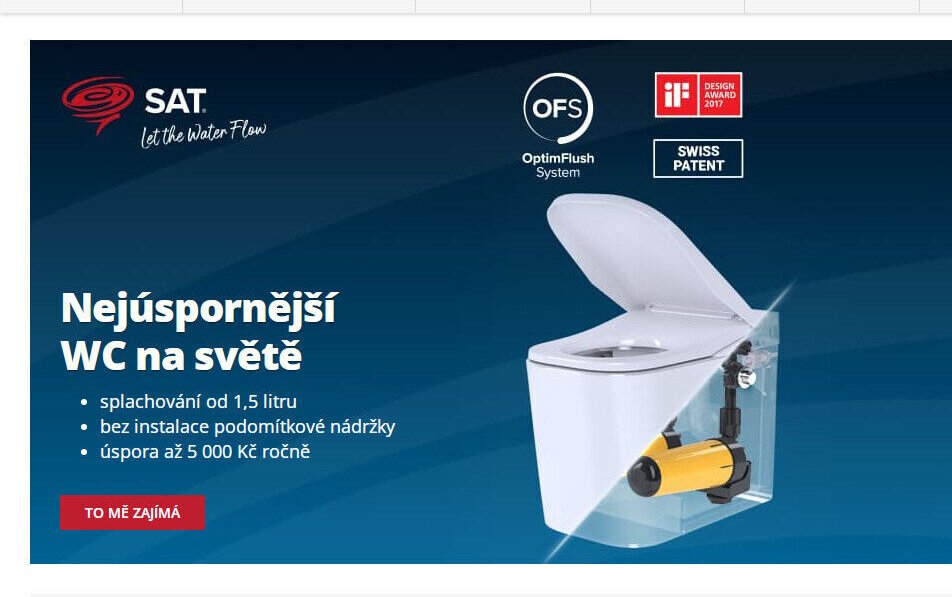 Nejúspornější WC na světě