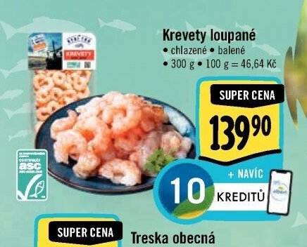 Krevety loupané