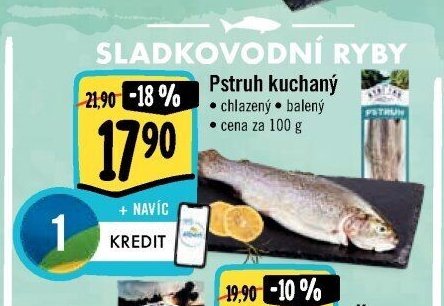 Pstruh kuchaný