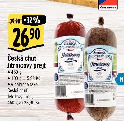 Česká chuť Jitrnicový prejt