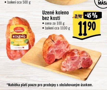 Uzené koleno bez kosti