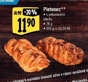 Pletenec s pekanovými ořechy