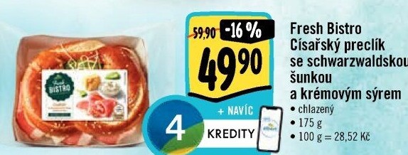 Císařský preclík Albert Fresh Bistro