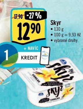 Dezert zakysaný ochucený Můj Skyr 0% Milko