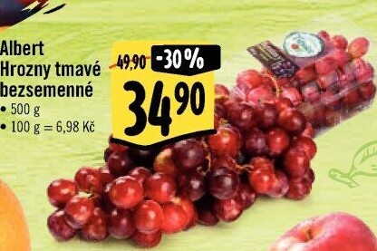 Hrozny tmavé bezsemenné Albert