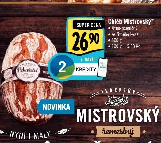 Mistrovský chléb Albert