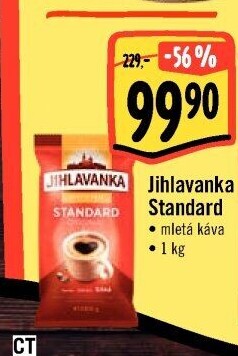 Mletá káva Standard Jihlavanka