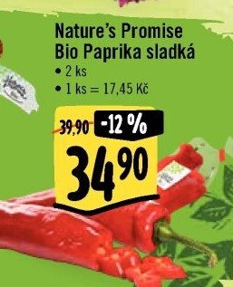 Paprika červená bio Nature'