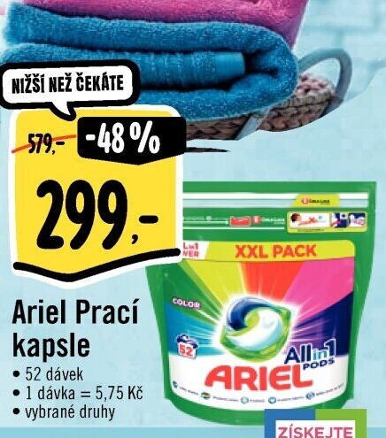 Prací kapsle Ariel