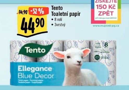 Toaletní papír 3vrstvý Tento