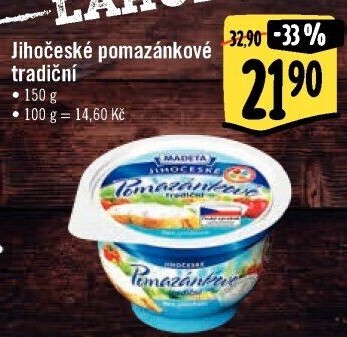 Tradiční pomazánkové Jihočeské Madeta