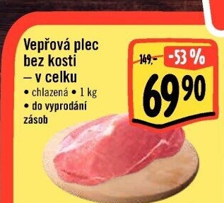 Vepřová plec bez kosti