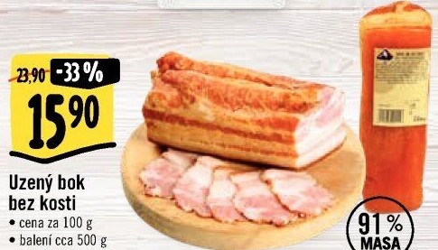 Vepřový bok uzený bez kosti Kostelecké uzeniny