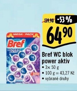 WC blok tuhý Power Aktiv Bref