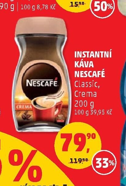 Instantní káva Nescafé Classic, Crema