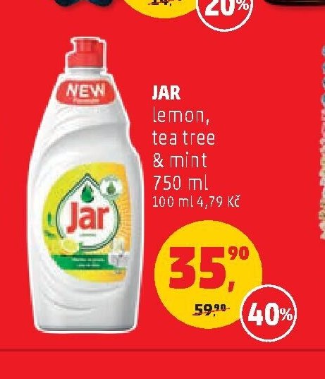 Jar lemon, tea tree & mint